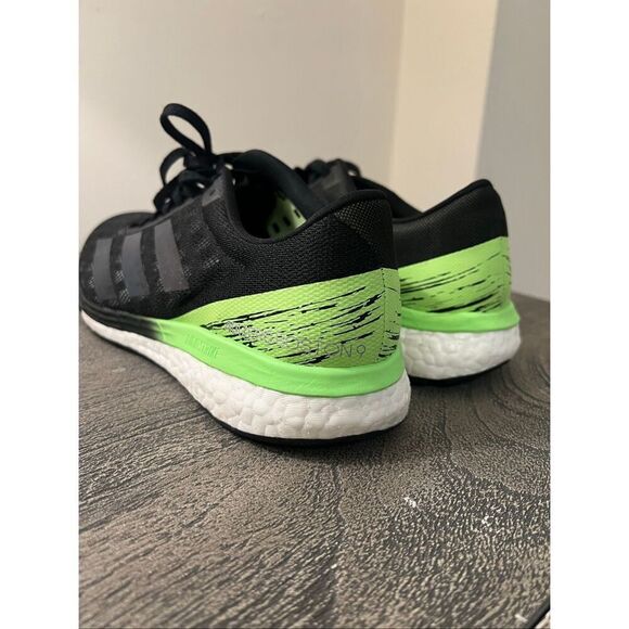 Adidas Adizero Boston 9 Black Signal Green Running Shoes Men’s Size 8.5 EG4657 main image 15